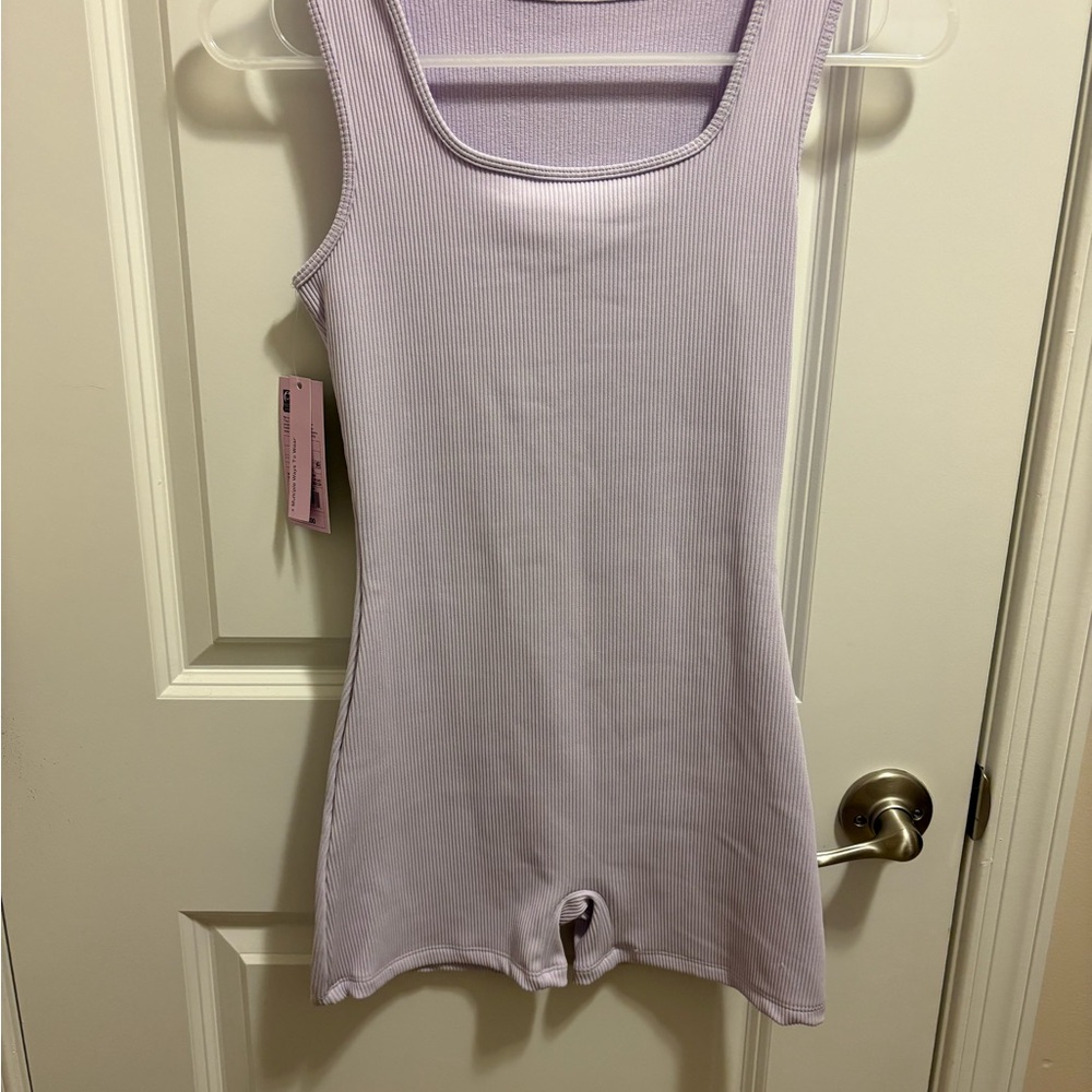 NWT Target Light Violet Ribbed Romper